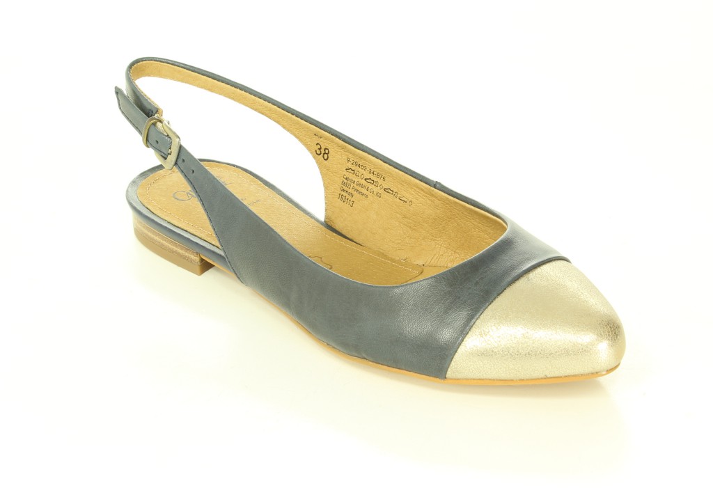 Baleriny Caprice 9-29402-34 Navy-Nappa