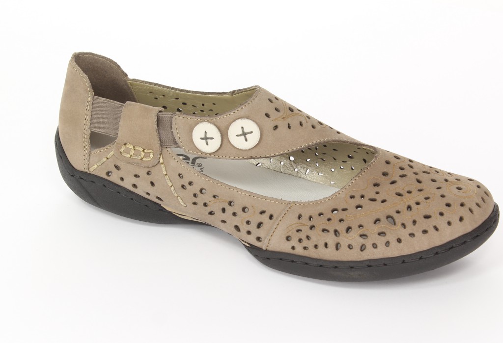 Rieker Baleriny 58867-42 Grey