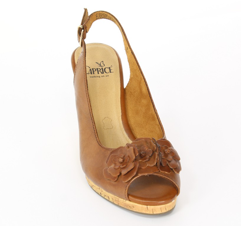 Caprice Sandały 9-28305-34 Cognac
