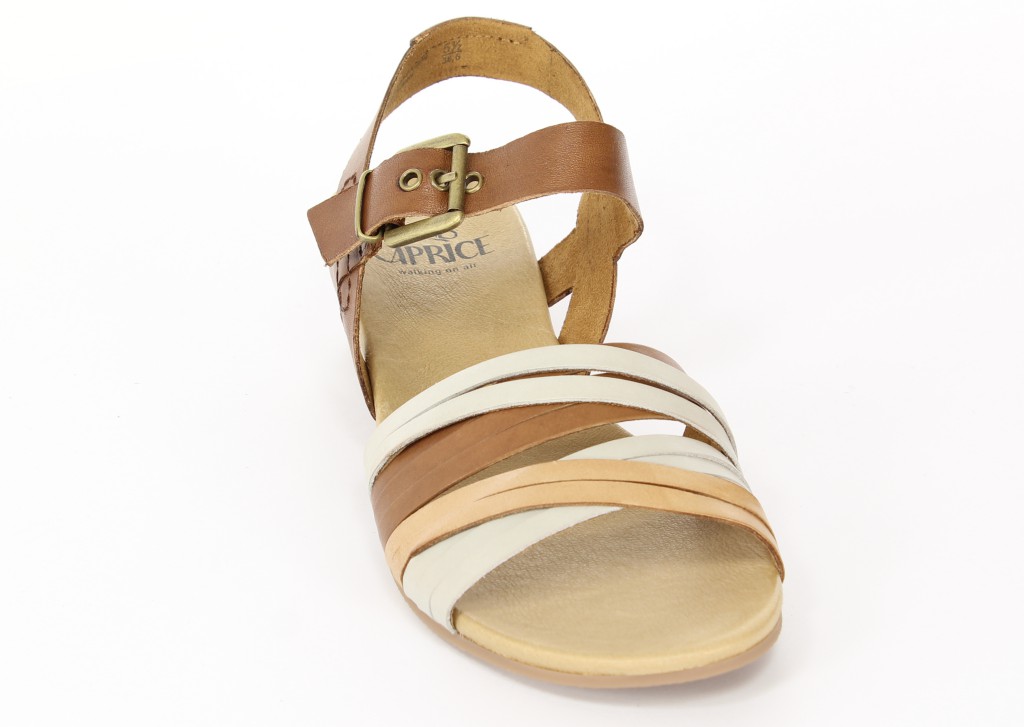 Caprice Sandały 9-28213-34 Cognac Comb