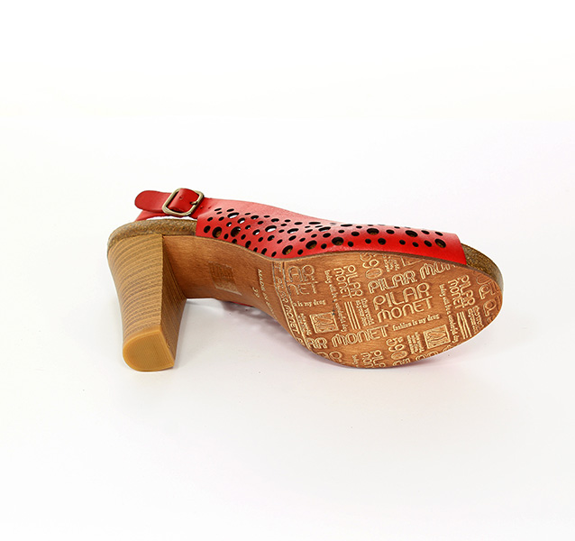 Pilar Monet Sandały 14032 Rubi