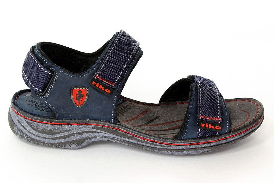 Sandały Riko 743 Granat/Czerwony