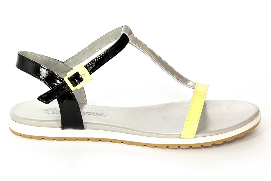Mr.Tops Sandały 2083 Negro/Lemon/Grigio