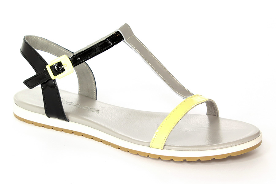 Mr.Tops Sandały 2083 Negro/Lemon/Grigio