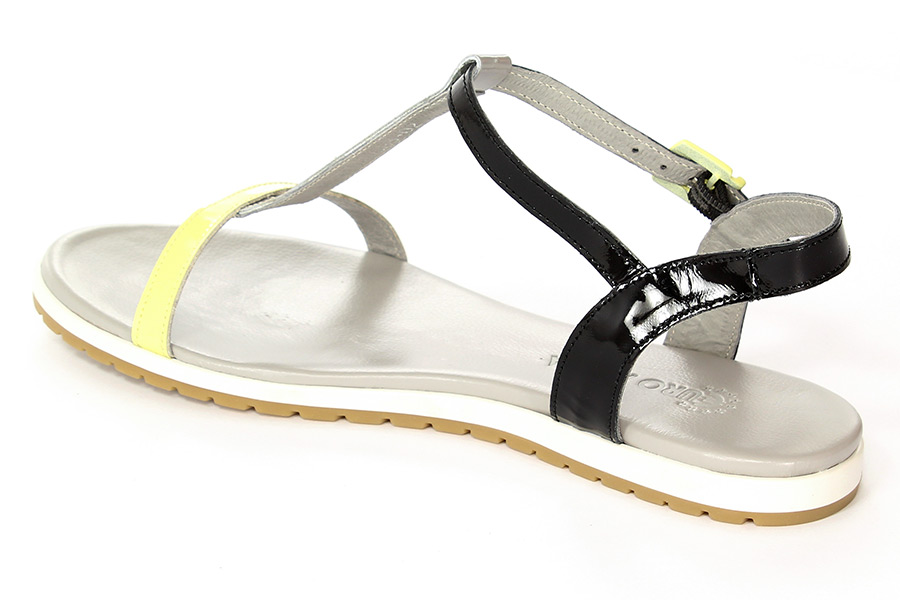 Mr.Tops Sandały 2083 Negro/Lemon/Grigio