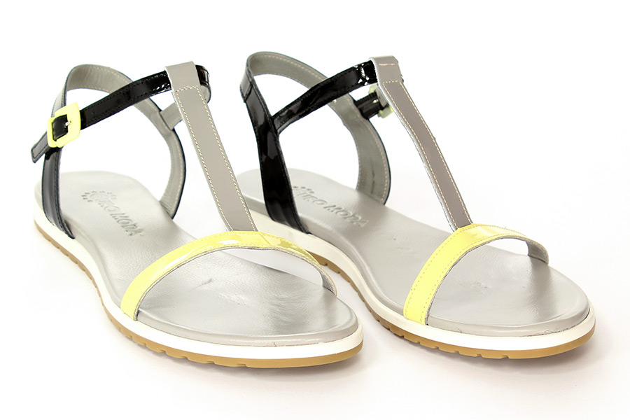 Mr.Tops Sandały 2083 Negro/Lemon/Grigio