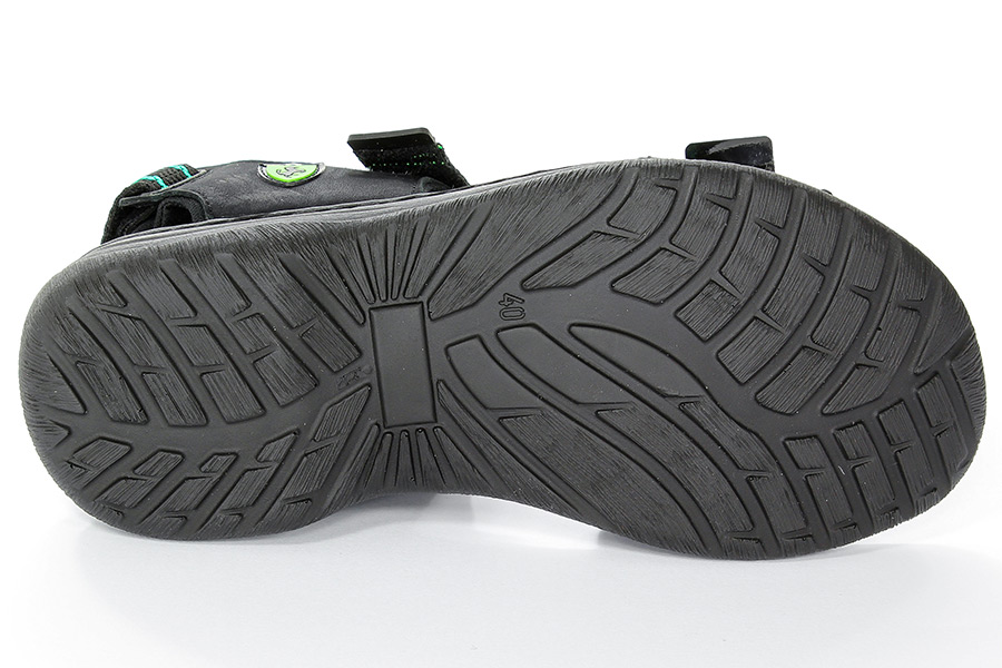 Sandały Riko 743 Zileony/Czarny