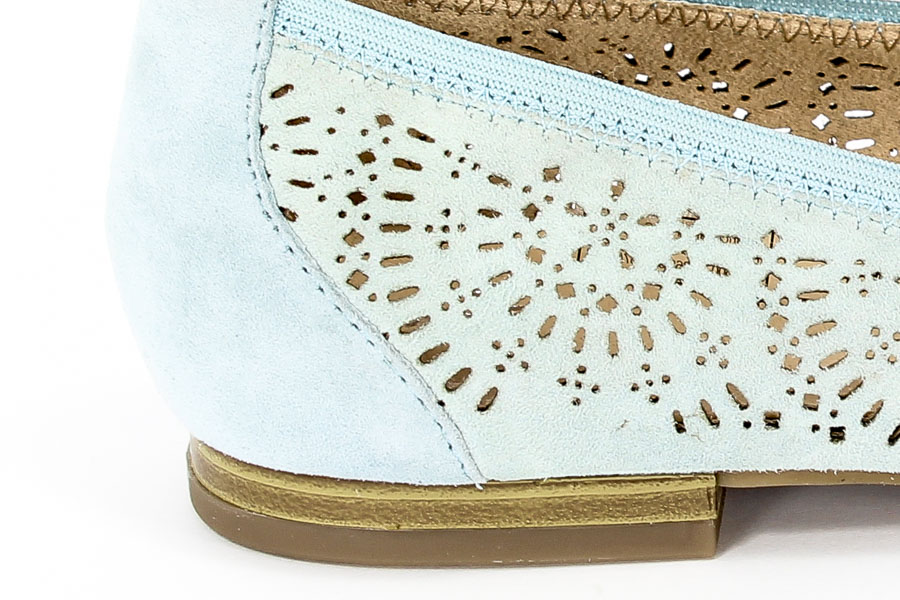 Baleriny Caprice 9-22500-26 868 Blue suede