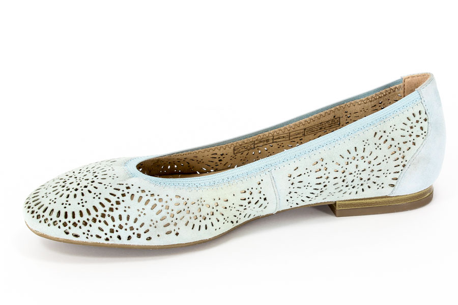 Baleriny Caprice 9-22500-26 868 Blue suede