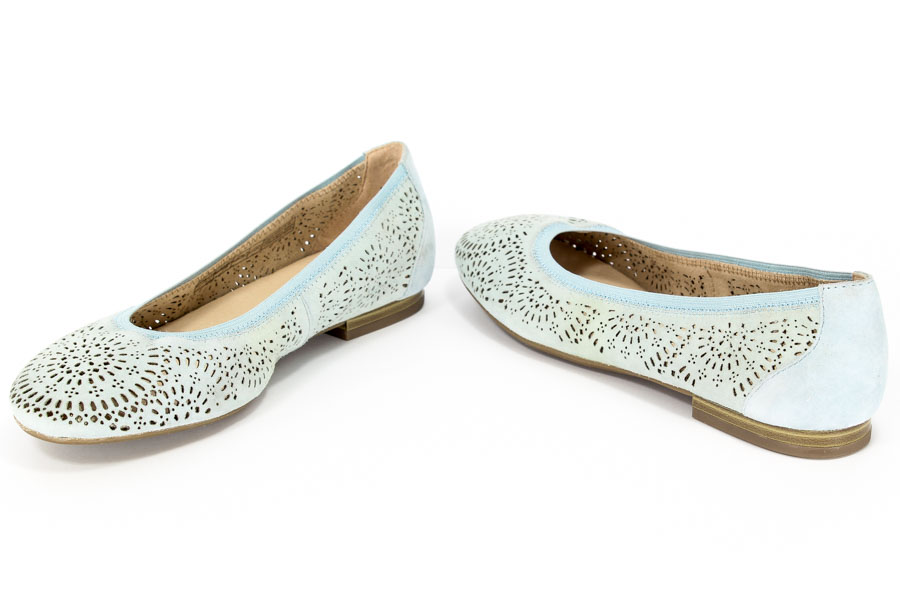 Baleriny Caprice 9-22500-26 868 Blue suede