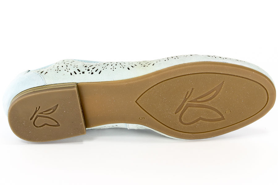 Baleriny Caprice 9-22500-26 868 Blue suede