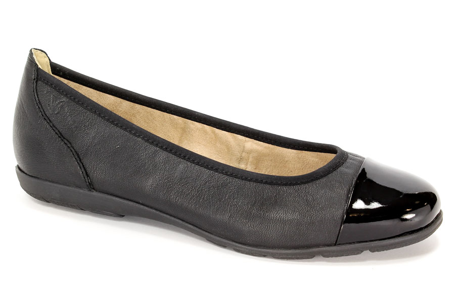 Baleriny Caprice 9-22102-26/025 Blk.Na/Blk.Pat