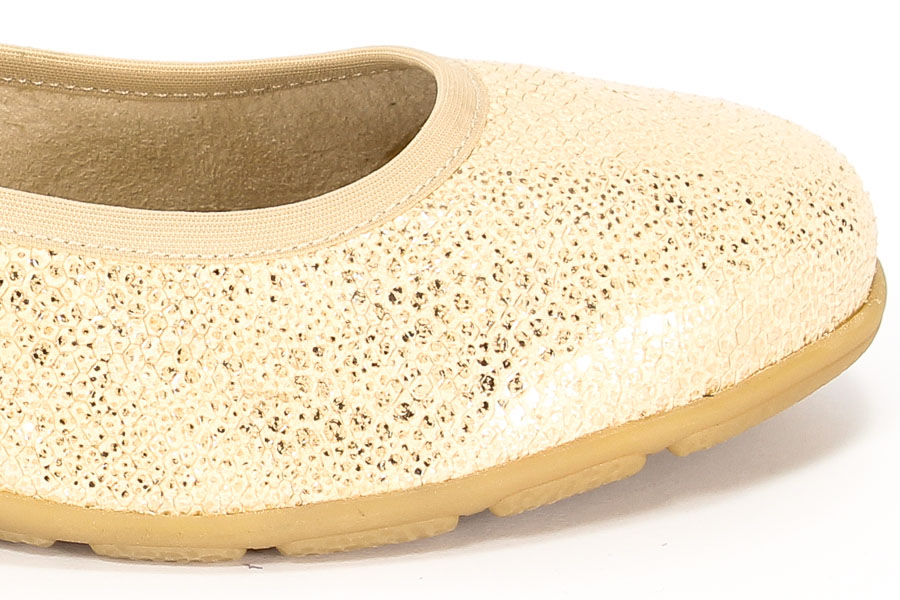 Baleriny Caprice 9-22150-26/442 Beige Met.Sna