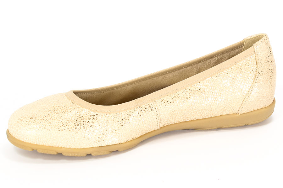 Baleriny Caprice 9-22150-26/442 Beige Met.Sna