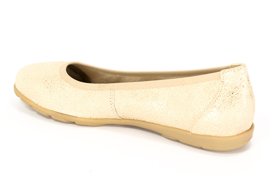 Baleriny Caprice 9-22150-26/442 Beige Met.Sna