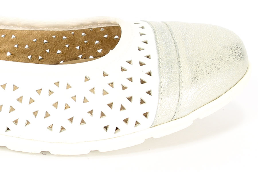 Baleriny Caprice 9-22550-26/193 OffWht. Na./Si.