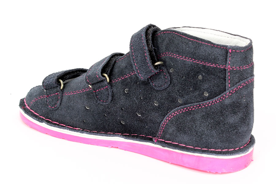 Sandały Daniel WZ/TA135 Granat Fluo P