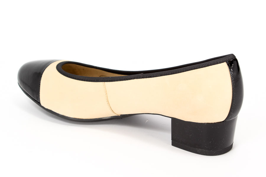 Czółenka Caprice 9-22313-26 Sand/Blk Pat