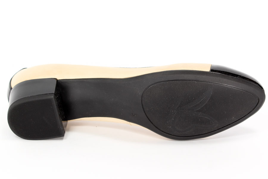 Czółenka Caprice 9-22313-26 Sand/Blk Pat