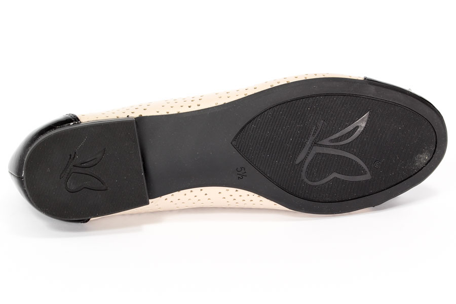 Baleriny Caprice 9-22105-26 344 Sand Su/Blk Pa