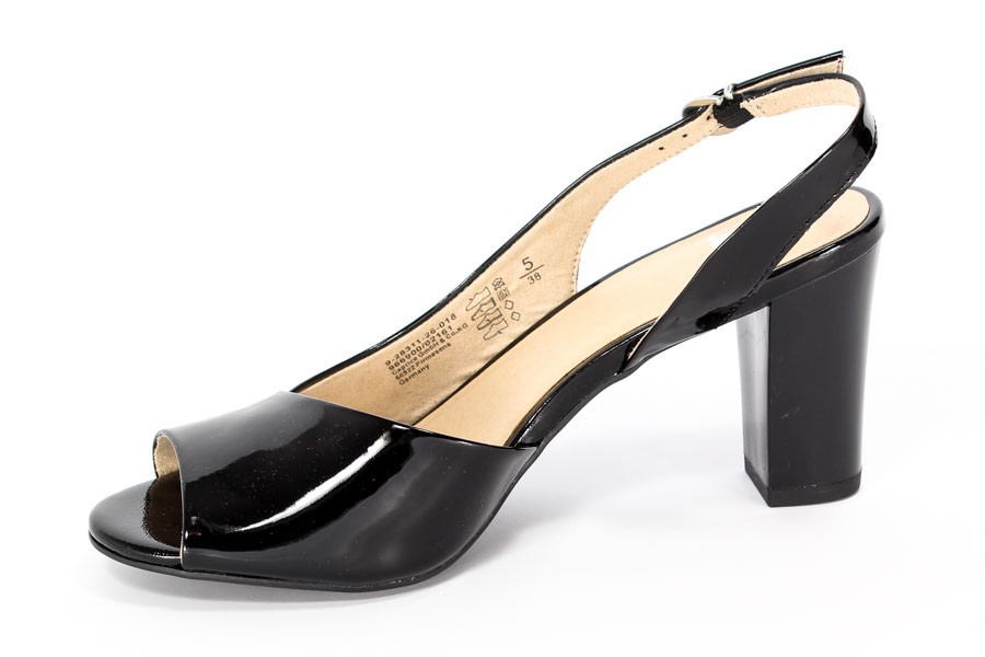 Sandały Caprice 9-28311-26 018 Black/Patent 
