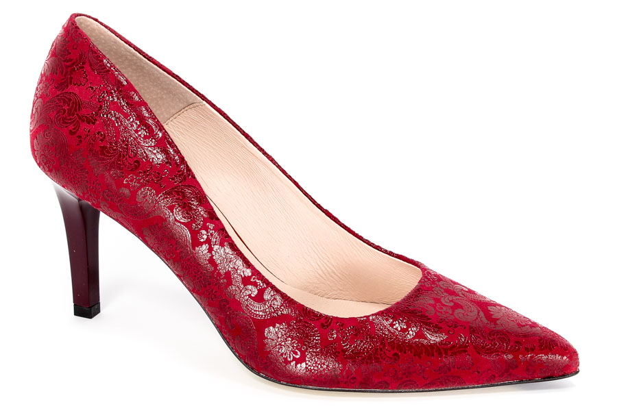 Czółenka Bravo Moda 1368 Bordo Liberty 