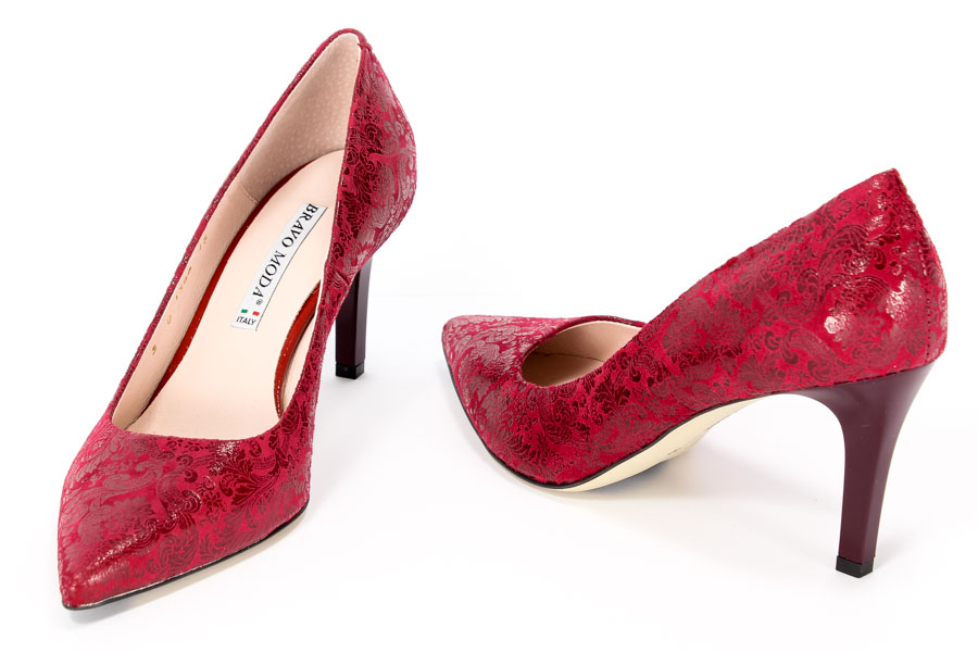 Czółenka Bravo Moda 1368 Bordo Liberty 