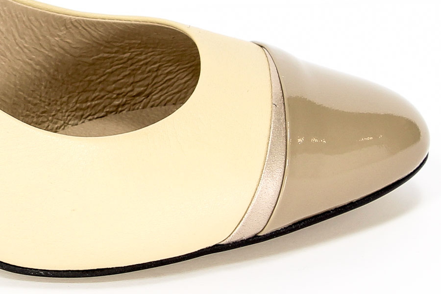 Czółenka Kaniowski K-2401/273-328 Beż/złoty