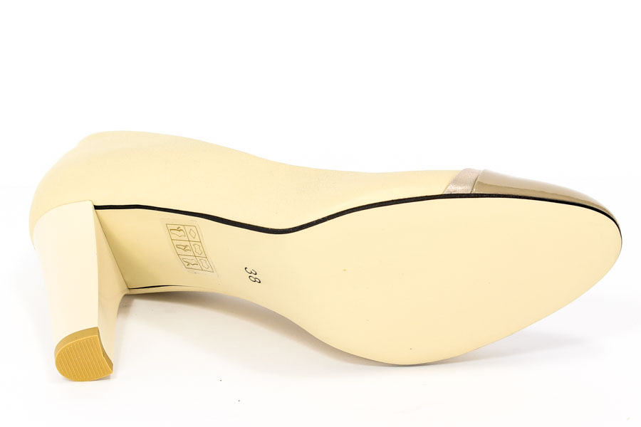 Czółenka Kaniowski K-2401/273-328 Beż/złoty