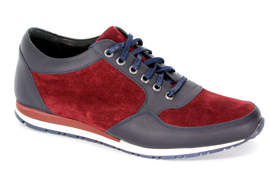 Półbuty Trio 3379-01-A-01-0 Bordo/Granat 