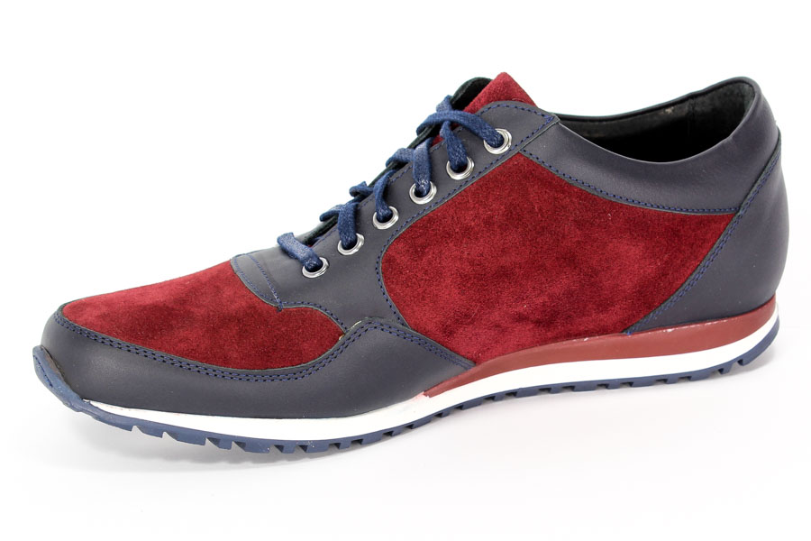 Półbuty Trio 3379-01-A-01-0 Bordo/Granat 