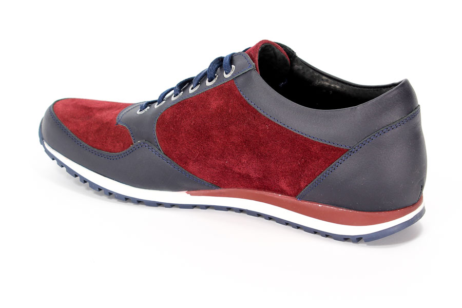 Półbuty Trio 3379-01-A-01-0 Bordo/Granat 