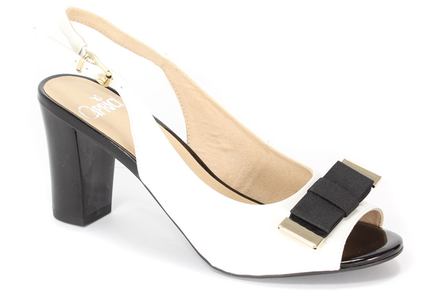 Sandały Caprice 8-28314-26/103 White Pat.Com