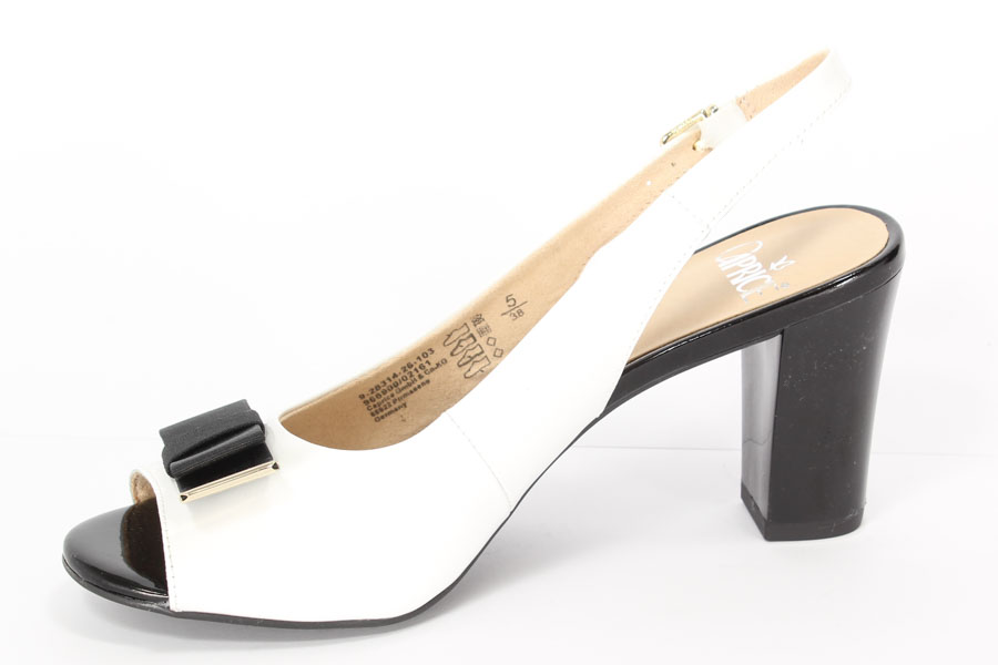 Sandały Caprice 8-28314-26/103 White Pat.Com