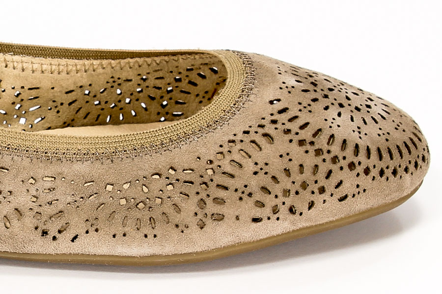 Baleriny Caprice 9-22500-26/343 Taupe Suede