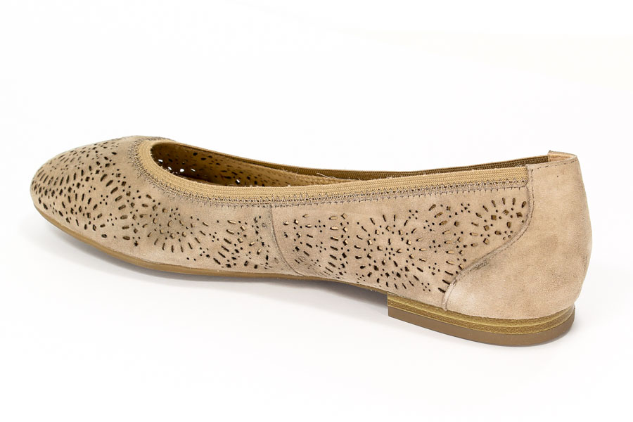 Baleriny Caprice 9-22500-26/343 Taupe Suede