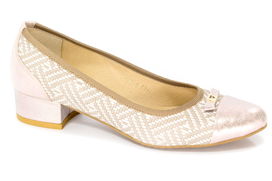 Czółenka Neścior 057-G Beż A/ Beż 05 