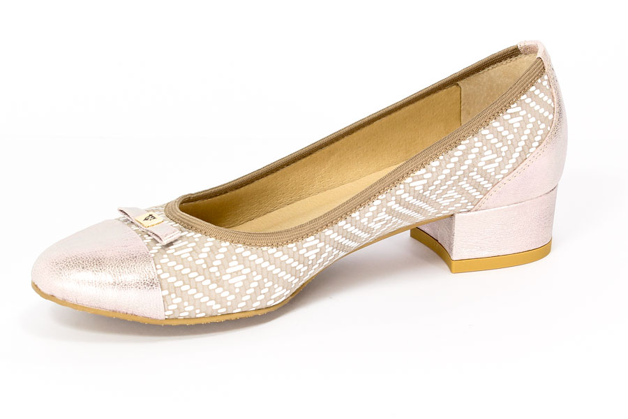 Czółenka Neścior 057-G Beż A/ Beż 05 