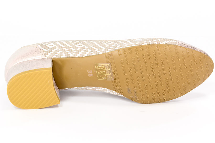 Czółenka Neścior 057-G Beż A/ Beż 05 