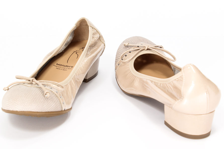 Czółenka Wonders C-3134 Taupe Taupe 