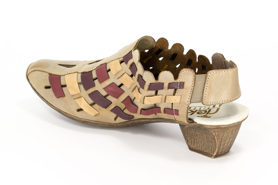 Czółenka Rieker 49781-63 Beige Comb