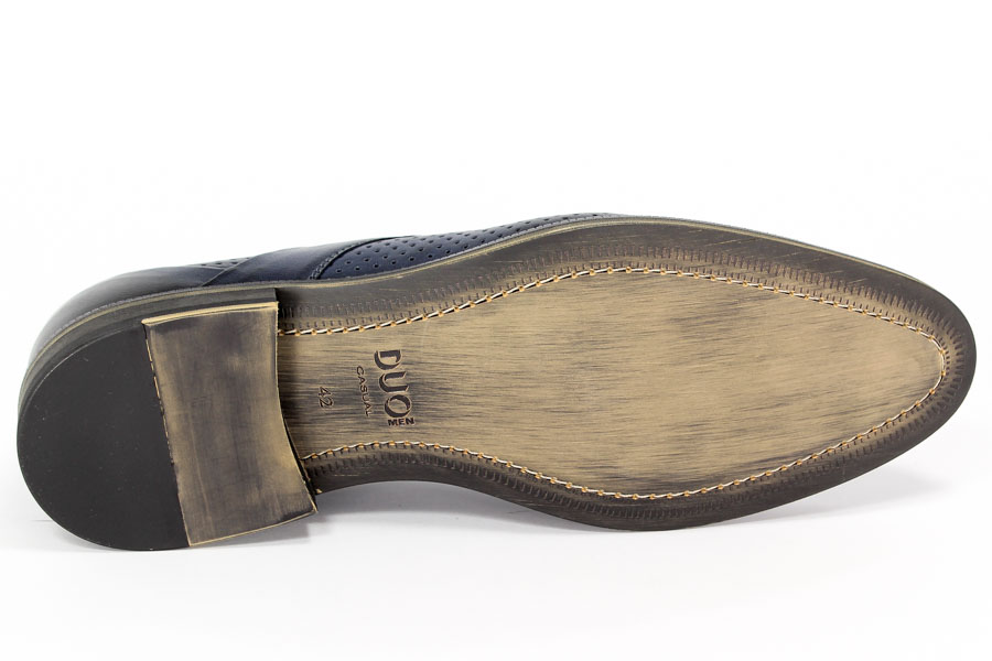 Półbuty Duo Men 512 Granat Palony 
