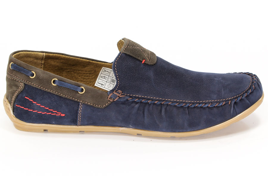 Półbuty Riko 781 Juma Blue/ Brąz