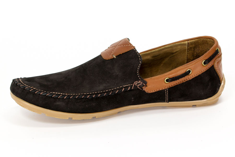 Półbuty Riko 781 Czarny Nubuk AX