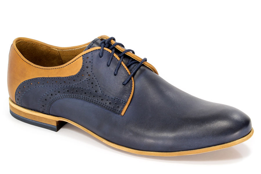 Półbuty Euro Moda 248/097BM/088/TB Granat