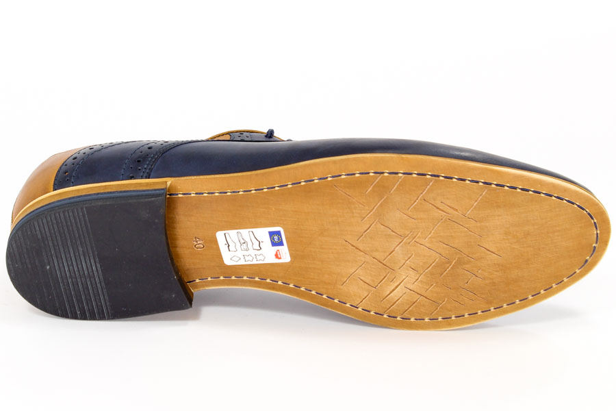 Półbuty Euro Moda 248/097BM/088/TB Granat