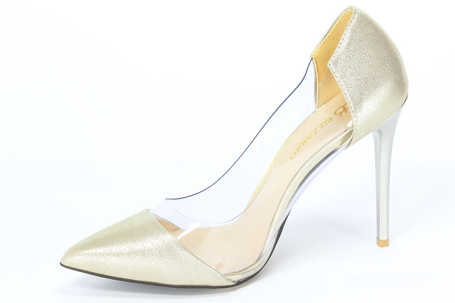 Czółenka Bizzarro  C-203 Złota Perła Folia