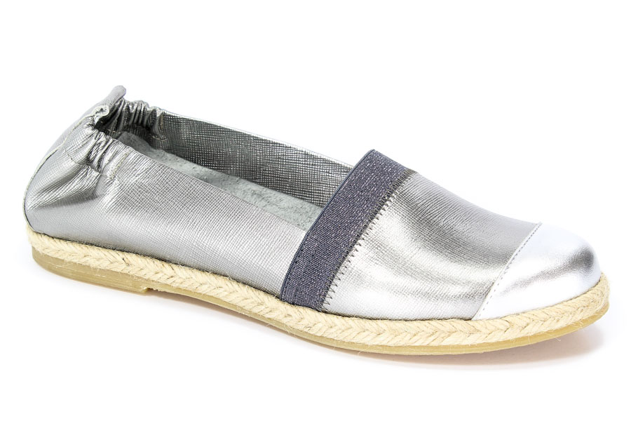Espadryle Korda 1564/G Srebro+SR-1