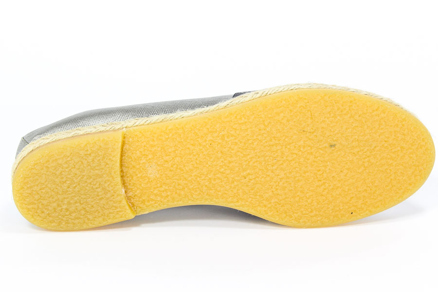 Espadryle Korda 1564/G Srebro+SR-1