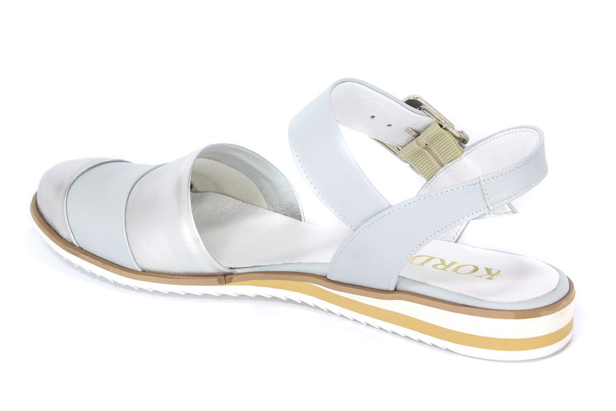 Sandały Korda 1603 Srebro+BTX+SR